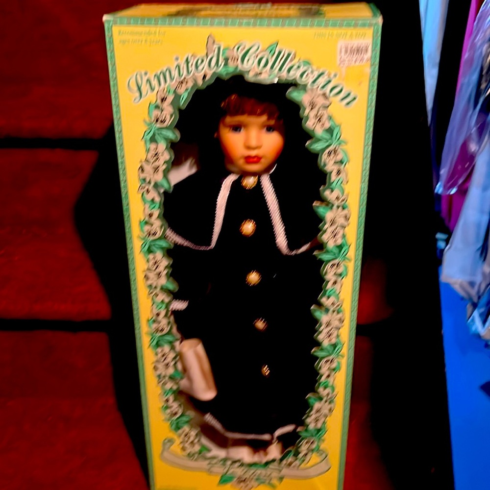Brand new limited collection LE  CHERI Porcelain doll still in original box